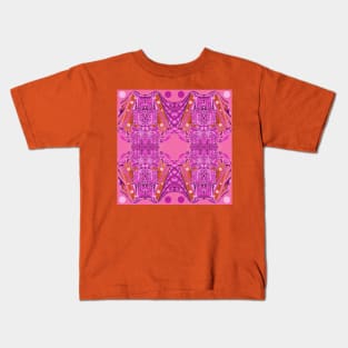 pink mayan alien ecopop Kids T-Shirt